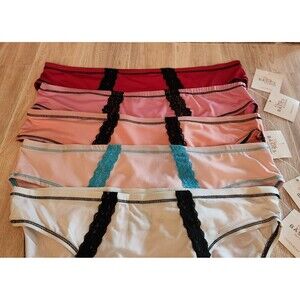 Sexy Basics Women's Panties XL Lot of 5 Pairs Bikini Briefs Silky Smooth NWT